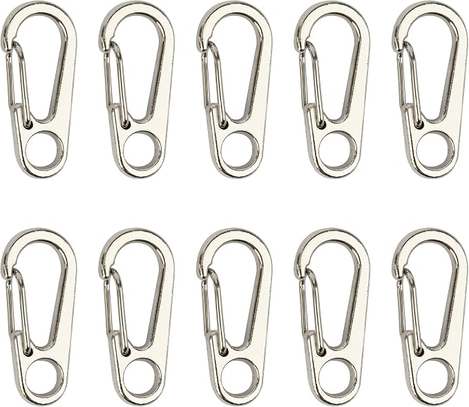 SWATOM Small Mini Carabiner Clip Tiny Spring Snap Hook Keychains Micro by SWATOM