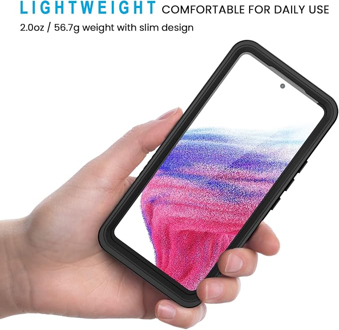 Lanhiem for Samsung Galaxy A53 5G Case, IP68 Waterproof Dustproof - Image 3