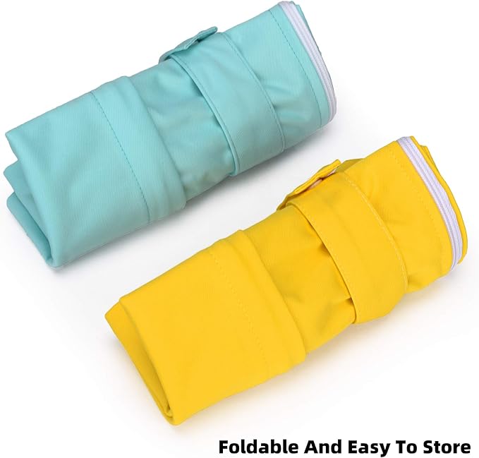 Waterproof Wet Dry Bags with Two Pockets 2-Pack Cloth Diaper Travel Organizer - Image 5