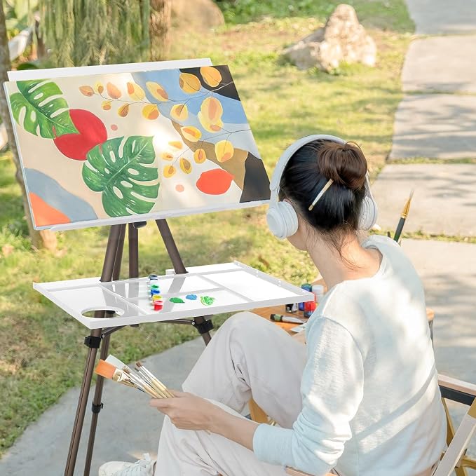 Ireer 17-65 Inch Artist Watercolor Portable Easel - Image 6