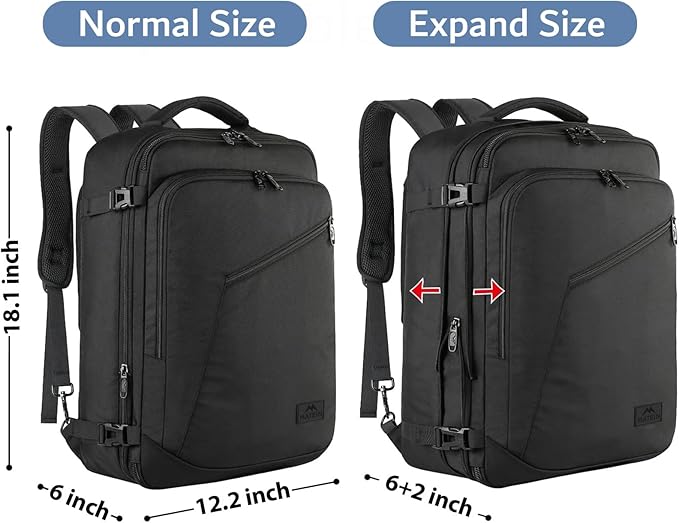 MATEIN Mens Travel Backpack, 27L Lightweight Carry on Backpack - Image 5
