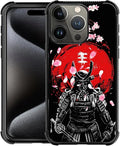 for iPhone 16 Pro Max Case, Sakura Japanese Samurai Pattern Graphic Design Girl by FKBRCL4U