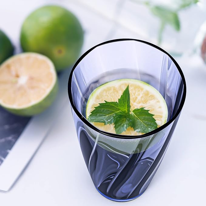 Unbreakable Plastic Cups Plastic Highball Drinking Glasses Tumbler, Large Water - Image 5