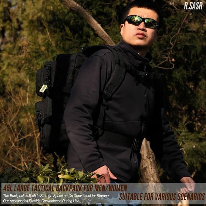 45L Tactical Backpack for Men Women, Military Assault Pack - Image 7