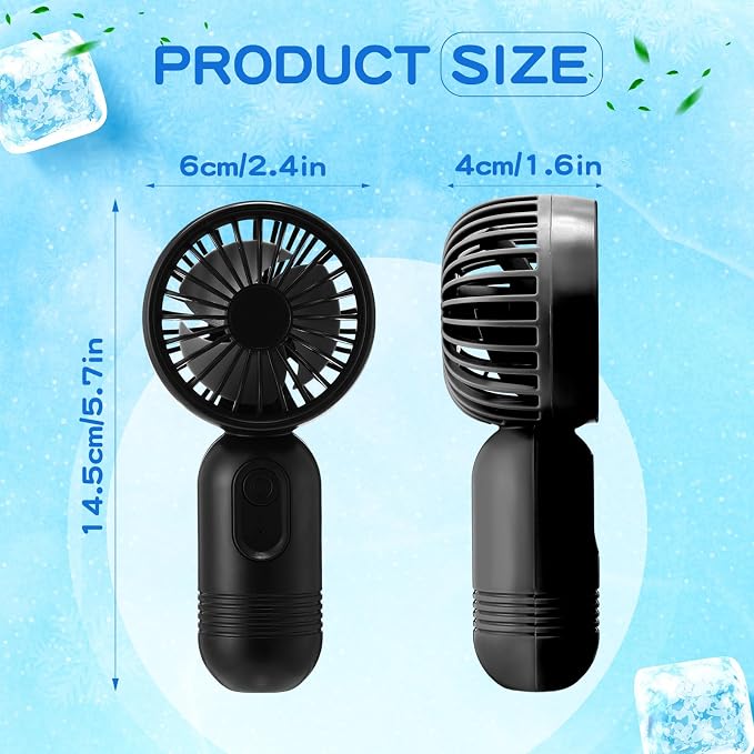 Rossesay 48 Pcs Mini Portable Fan Bulk Cute Handheld Lightweight Small Little - Image 2