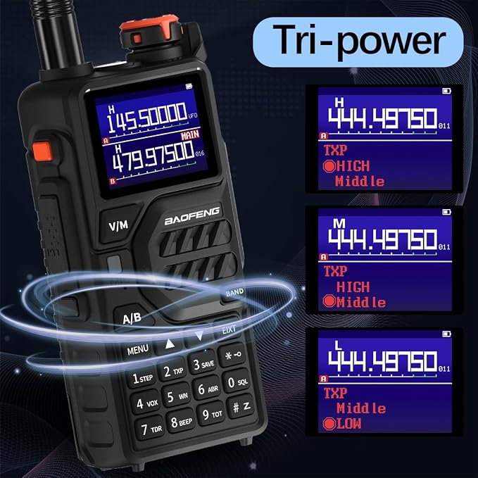 BAOFENG K5PLUS Radio Ham Radio 10W Rechargeable Walkie Talkies Long Range UV32 - Image 8
