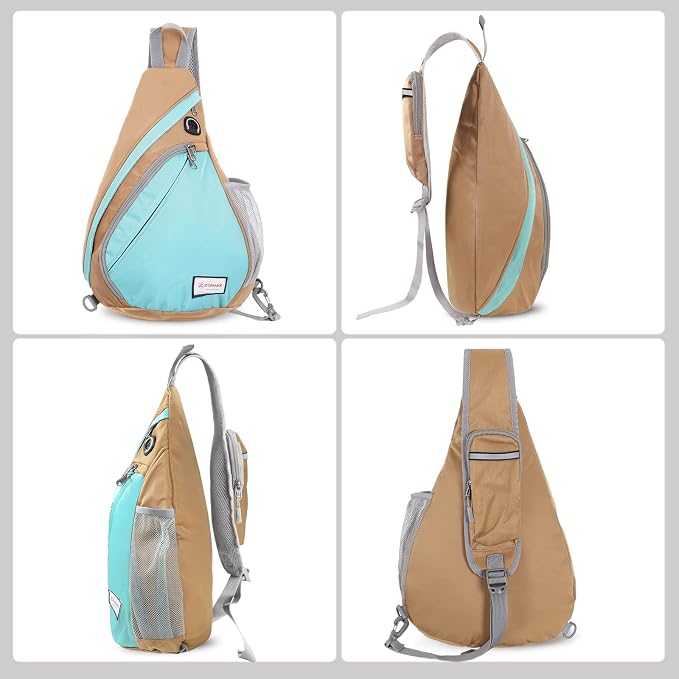 ZOMAKE Sling Bag, Small Crossbody Sling Backpack, Water Resistant Shoulder - Image 6