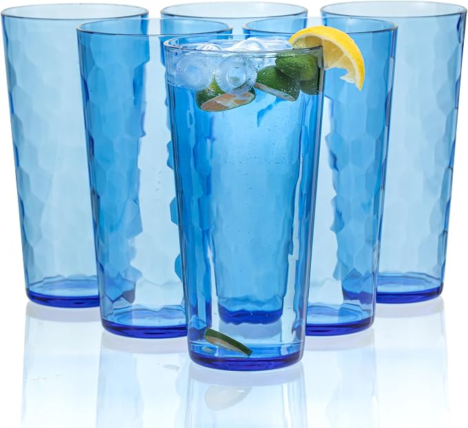 KOXIN-KARLU Mixed Drinkware 26-ounce Plastic Tumbler Acrylic Water Glasses by KOXIN-KARLU