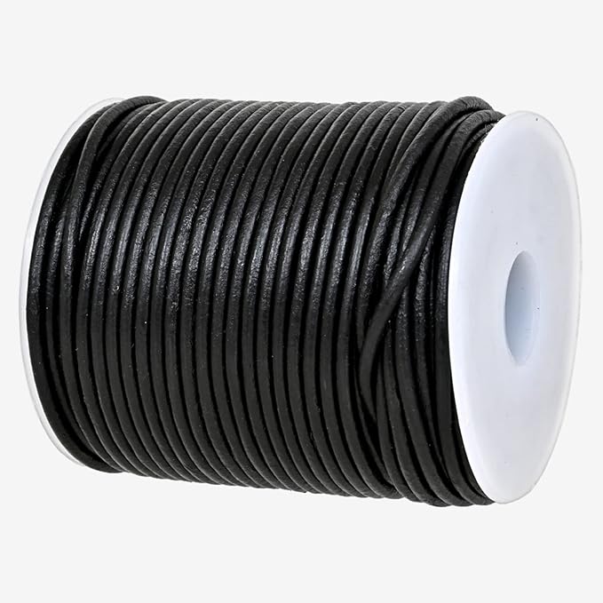 GENIQUE Real/Genuine Round Leather String Cord by GENIQUE