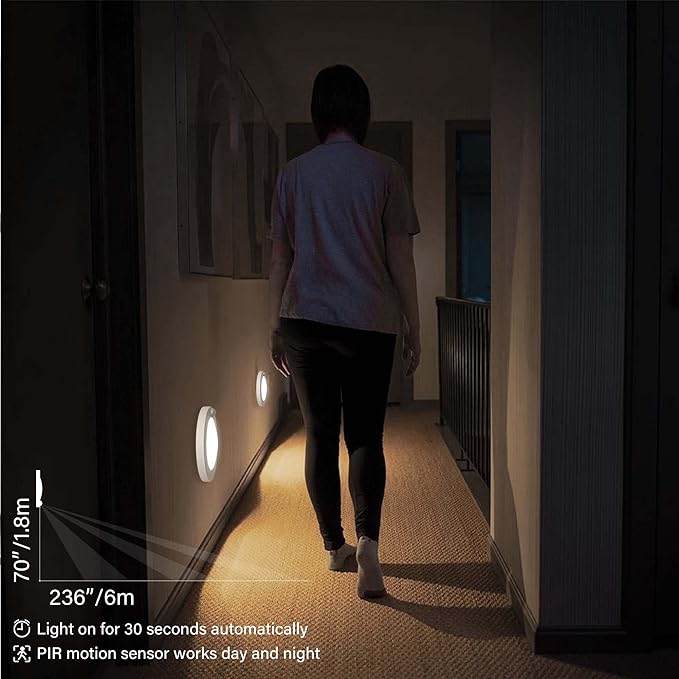 ZAGO LED 6" 120 Volts Closet Light Wired, PIR Motion Sensor Ceiling Disc Light - Image 5