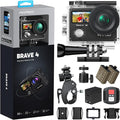AKASO Brave 4 Action Camera 4K 30fps Ultra Hd Video 20MP Photo, WiFi Remote by AKASO