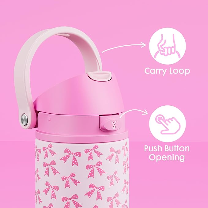 18 oz Kids Water Bottle for School: Meoky 18 oz Stainless Steel Insulated Water - Image 6