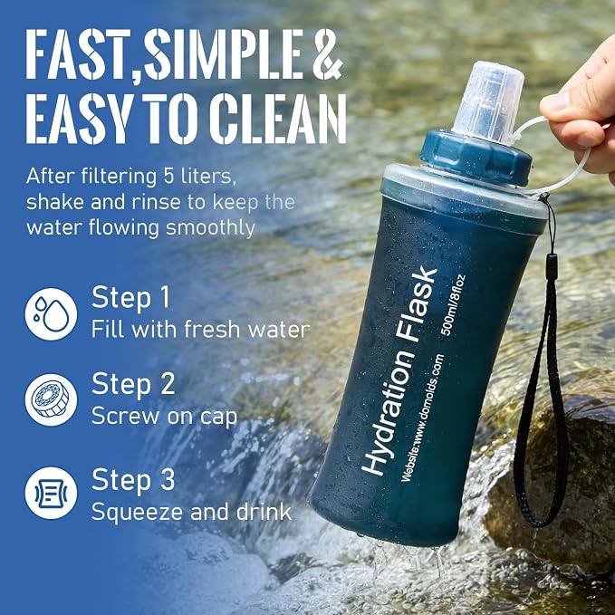 1L Collapsible Water Bottle - Image 5