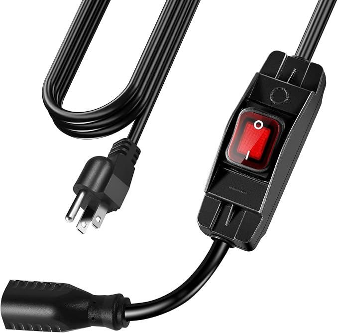 Extension Cord with Switch On/Off Waterproof Switch 3Ft No Plugging and by EasyToOperateLow-CostSolution