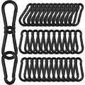 40PCS M8 Heavy Duty Carabiner Clip, 3Inch Snap Hook Quick Link Small Carabiner by XHAMXE