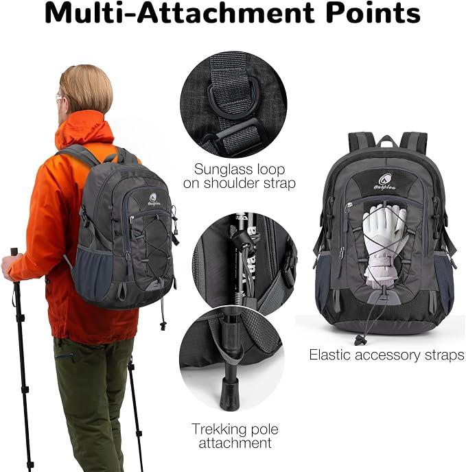 25L Small Hiking Backpack with Chest Strap - Image 6