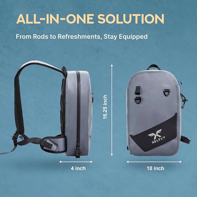 Xelfly Waterproof Fishing Sling Backpack Bag - Image 5