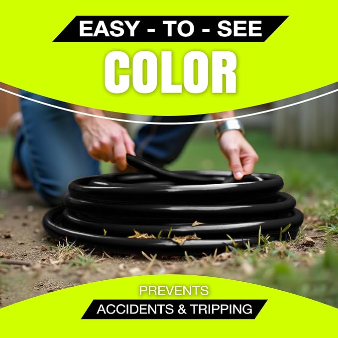 6ft Outdoor/Indoor Extension Cord 3-Outlet 12/3 Gauge Extra Heavy Duty 3 Prong - Image 5