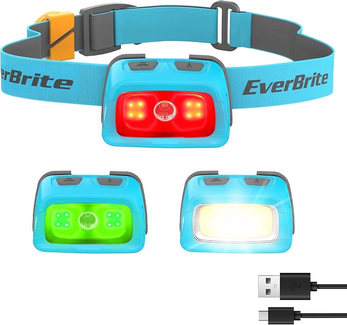 EverBrite Rechargeable Headlamp, 350 Lumens Headlamp by EverBrite