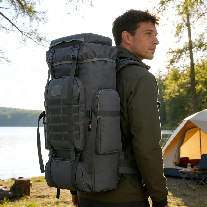 Hiking Backpack for Men 70L/100L Camping Backpack Military Rucksack Molle 3 - Image 8
