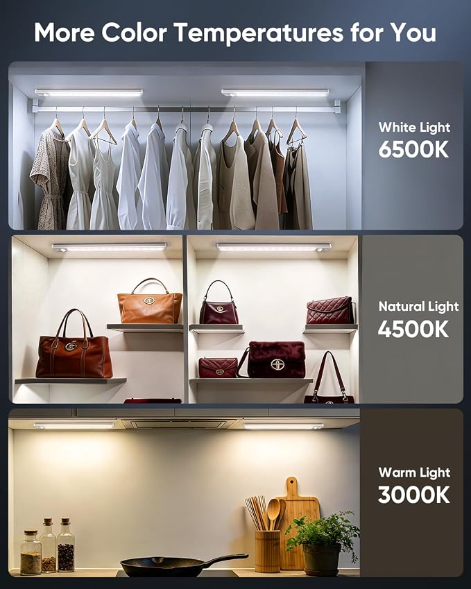 10.5" Under Cabinet Lighting, Wireless Motion Sensor Light Indoor - Image 4