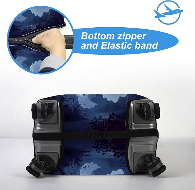Luggage Cover Protector for 30-32 Inch Suitcases, TSA Approved Elastic Travel - Image 5