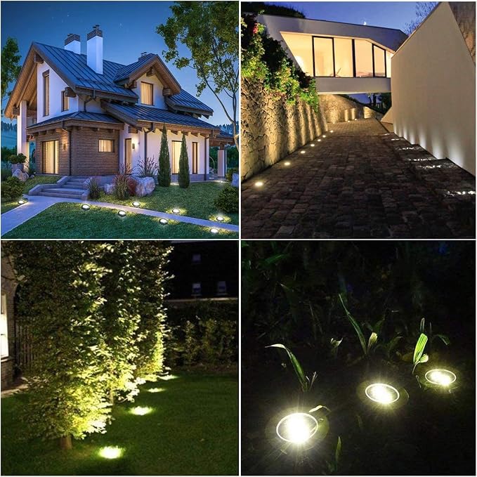 Rayolon Solar Ground Light, Waterproof Solar Garden Lights, Upgraded Outdoor - Image 7