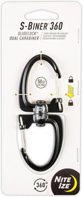 Nite Ize S-Biner 360 SlideLock Dual Carabiner, Swivel Carabiner by Nite+Ize