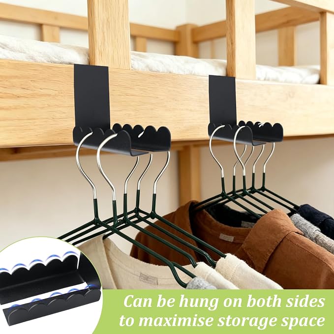 Double-Sided Over Door Coat Rack - Image 5