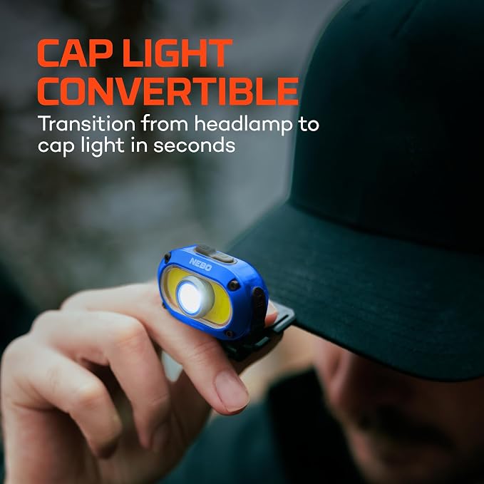 NEBO MYCRO 550+ Rechargeable Headlamp | 550 Lumens, 7 Light Modes, Water - Image 3