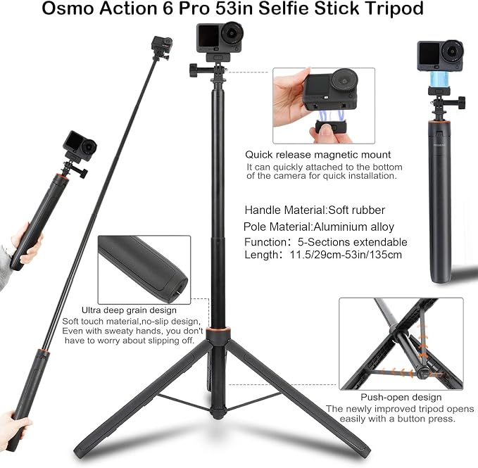 PellKing Accessories Kit for DJI Osmo Action 6, Carrying Case - Image 2