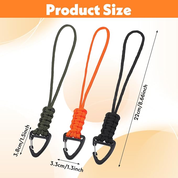 Mabor 3 Pack Paracord Lanyard - Image 2