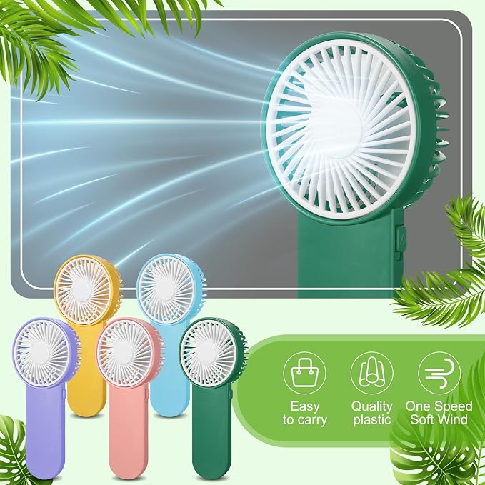 Sumind 20 Pcs Small Personal Portable Fan Mini Handheld Bulk 1 Speed Electric - Image 5