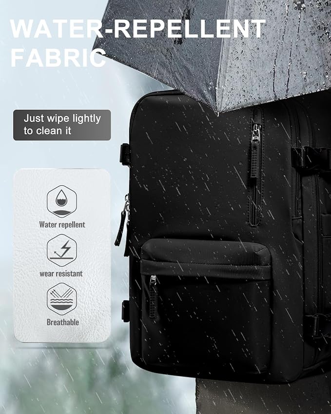 WONHOX Large Travel Backpack Carry on Flight Approved Laptop Work Business - Image 8