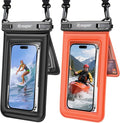 Waterproof Phone Pouch Floating 2 Pack, IPX8 Double Space Waterproof Phone Case by Rynapac