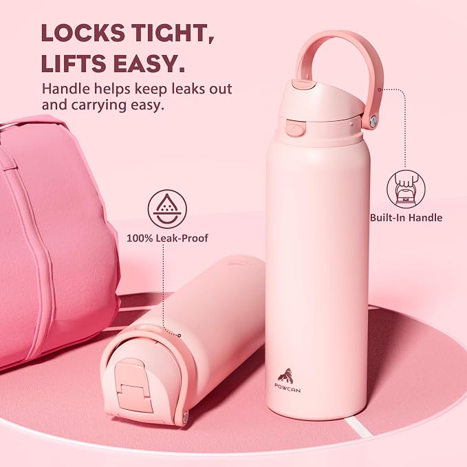 POWCAN 40 oz Insulated Water Bottle - Image 4