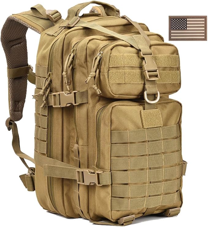 REEBOW GEAR Tactical Backpack for Men Army Molle Military Style Assault Pack by REEBOWGEAR