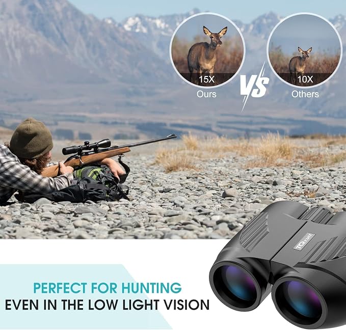 20X25 Compact Binoculars for Adults, Large Eyepiece Waterproof Binocular - Image 5