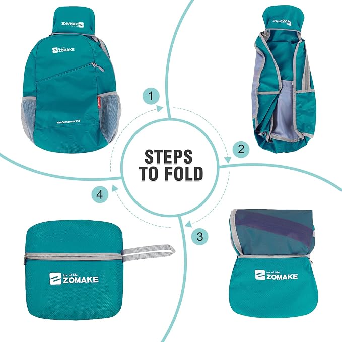 ZOMAKE Lightweight Packable Backpack, Foldable Backpacks Small Daypack - Image 6