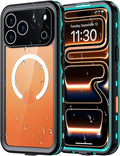 Red2Fire for iPhone 17 Pro Max Case Waterproof, Phone Case 6.9" Blue/Clear by Red2Fire