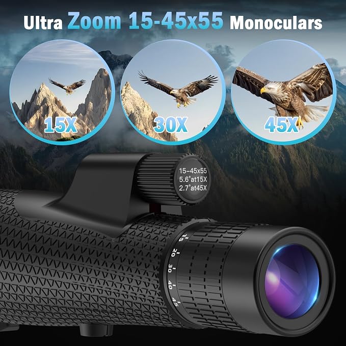 15-45x55 Zoom Monocular Telescope-High Power Monocular - Image 4