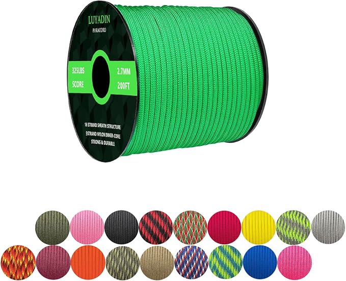 Paracord 325lb Diameter 2.7mm by LUYADIN