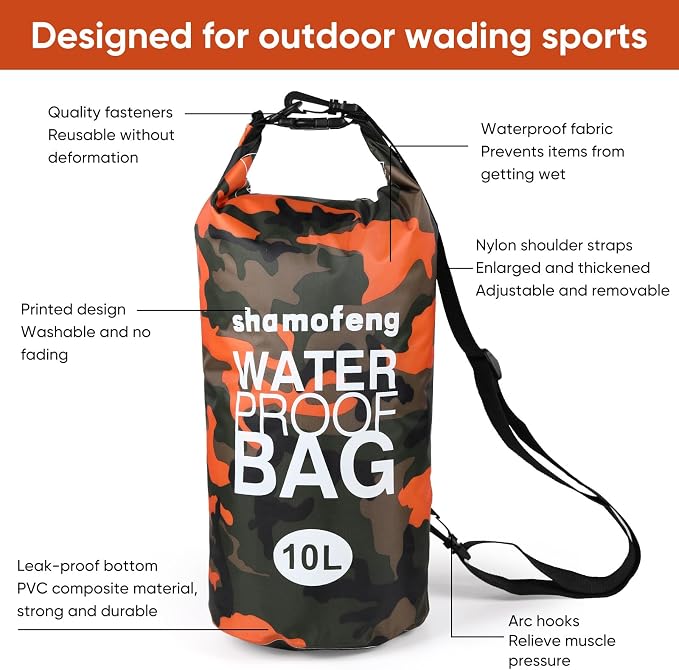 Waterproof Dry Bag 5L/10L/15L/20L/30L Roll Top Dry Storage Backpack - Image 4