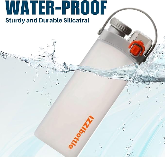 IZZI bottle Collapsible Lightweight Silicone Water Bottle | BPA Free, - Image 9