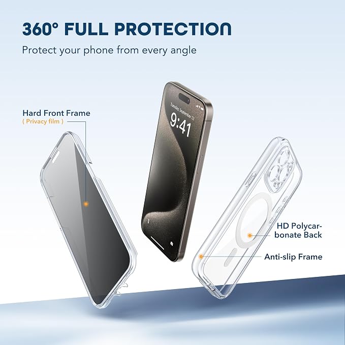 TIESZEN for iPhone 15 Pro Max Case, Compatible - Image 3