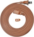 Brown Extension Cord 10FT Flat Extension Cord by Jplenty