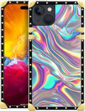 Compatible with iPhone 15 Case, Holographic Abstract Iridescent Textures Luxury by Unknown