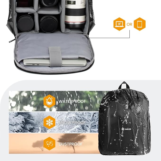TARION Camera Bag DSLR Camera Backpack - Image 5