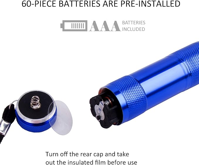 FASTPRO 20-Pack 100 Lumen Super Bright Aluminum LED Flashlights Set, - Image 8