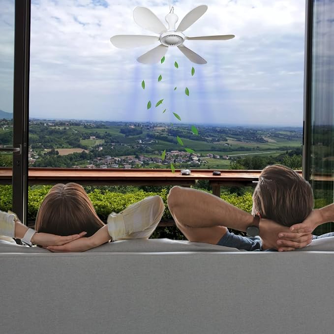 Silent USB Powered Ceiling Canopy Fan - Image 2